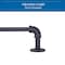 Sun Zero Sun Zero Bronn Industrial 3/4" Room Darkening Curtain Rod, 66-120", Matte Black SN47074E - alternate 3